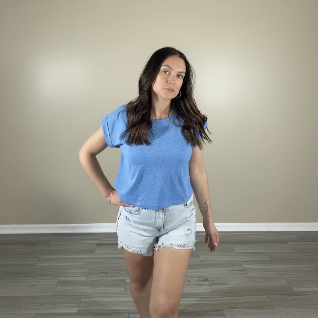 The Everyday Tee In Blue