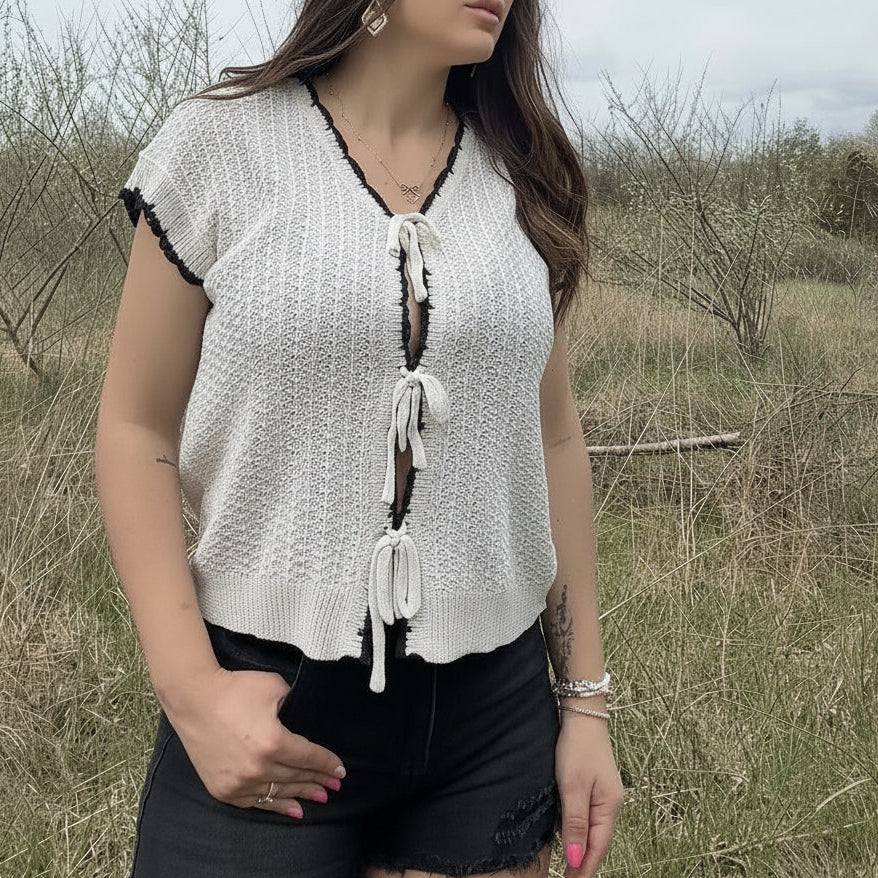 The Sweetheart Tie Top