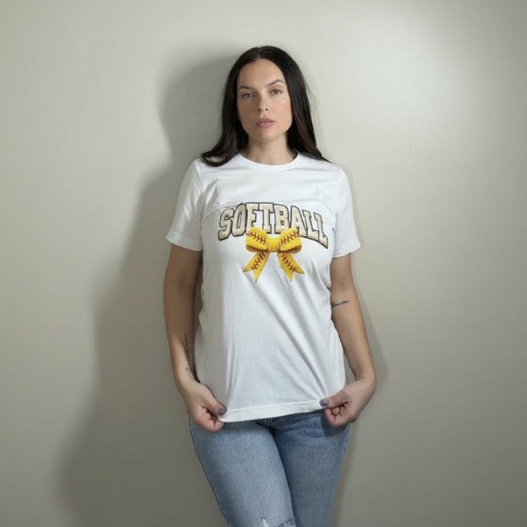 Softball Bow Tee
