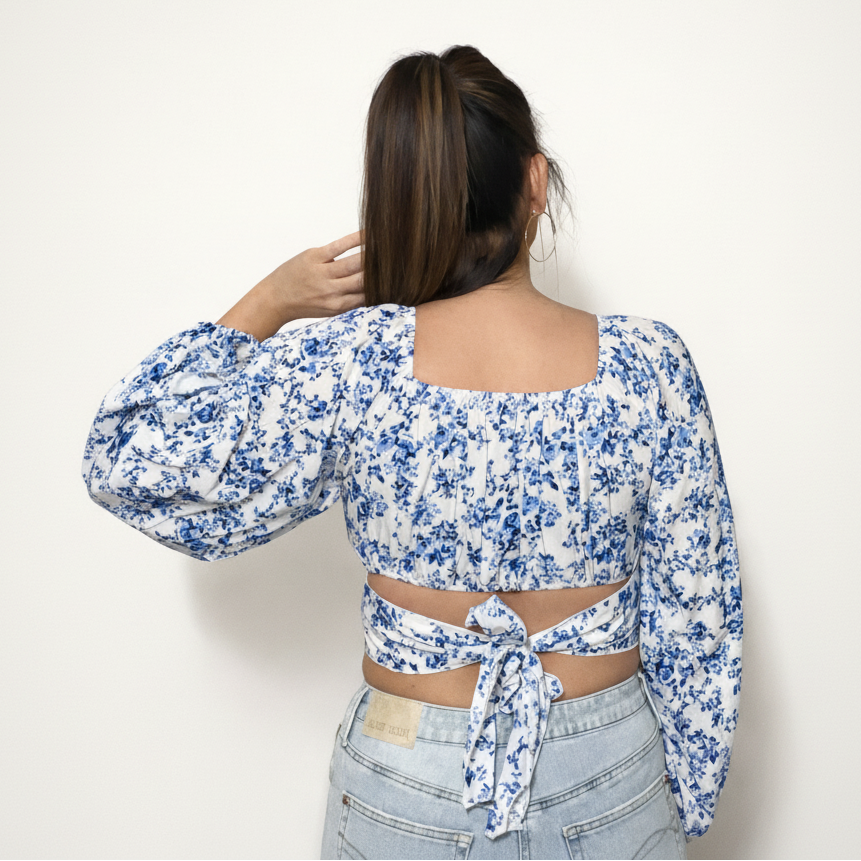 The Something Blue Tie-Back