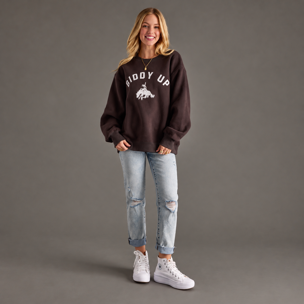 Giddy Up & Cozy Oversized Sweatshirt