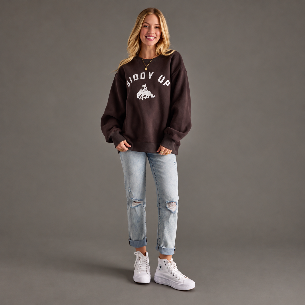 Giddy Up & Cozy Oversized Sweatshirt