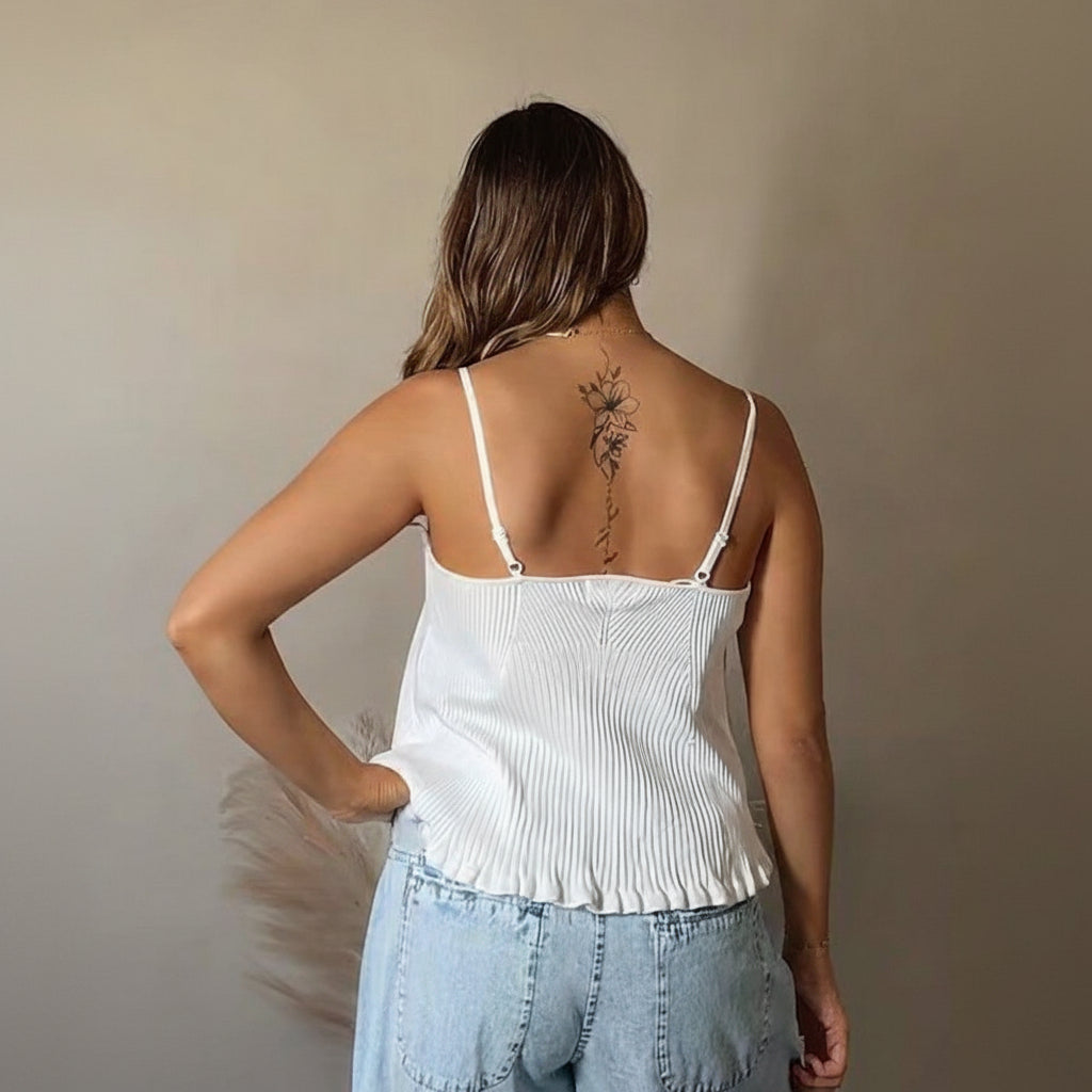 The Avery Pleated Wide Leg Denim