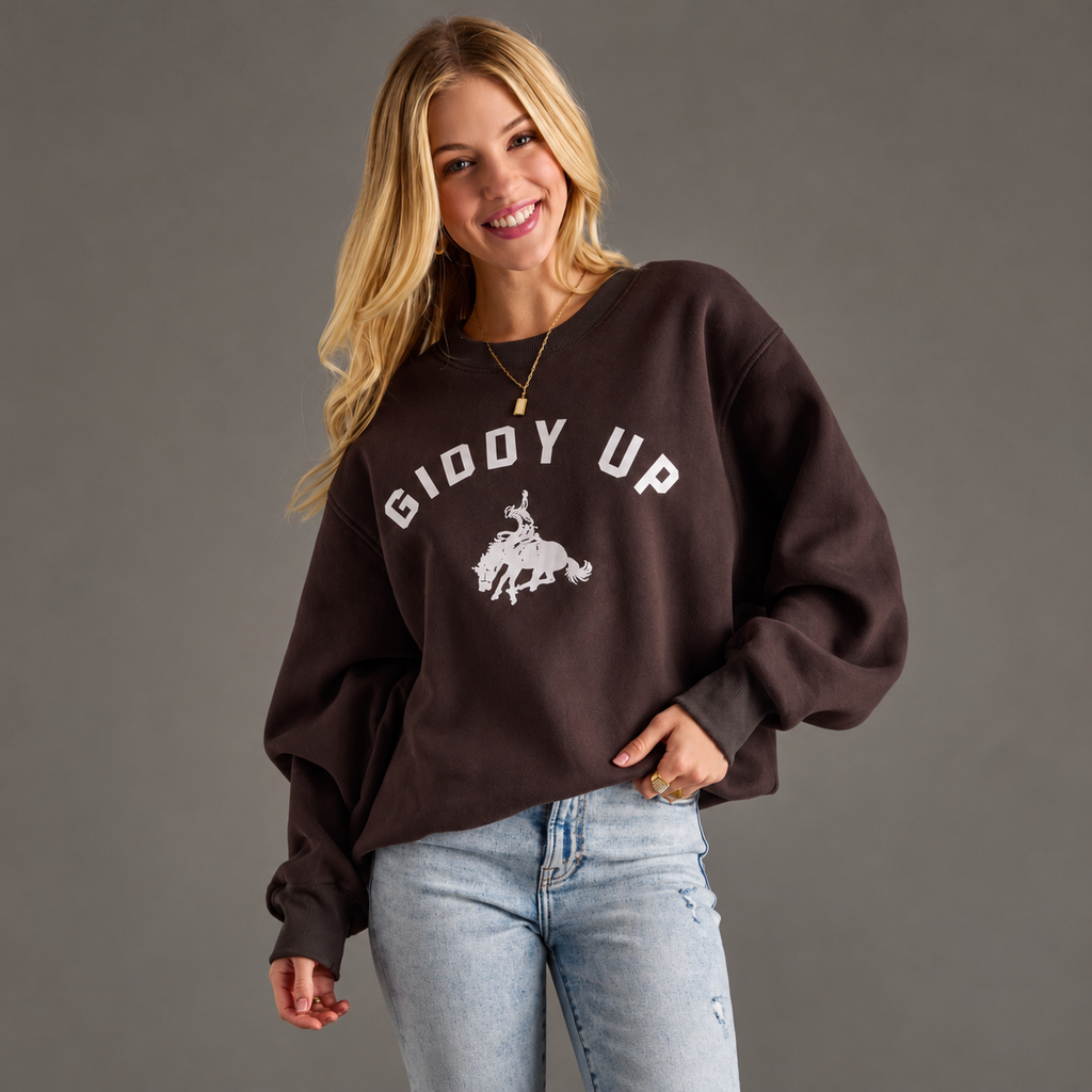 Giddy Up & Cozy Oversized Sweatshirt
