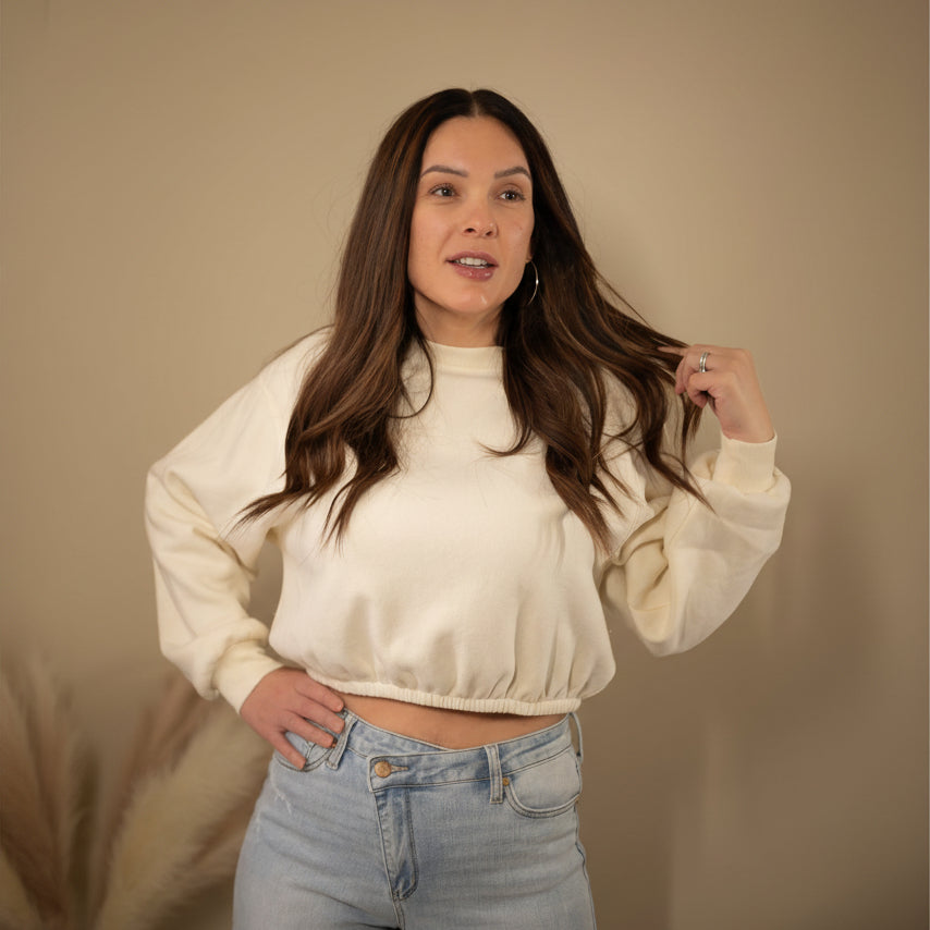 Soft & Sweet Cropped Sweatshirt