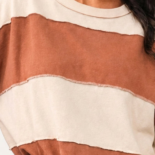 Cinnamon Kiss Striped Pullover
