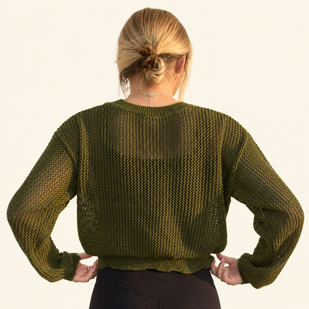 Olive & Ash Distressed Sweater