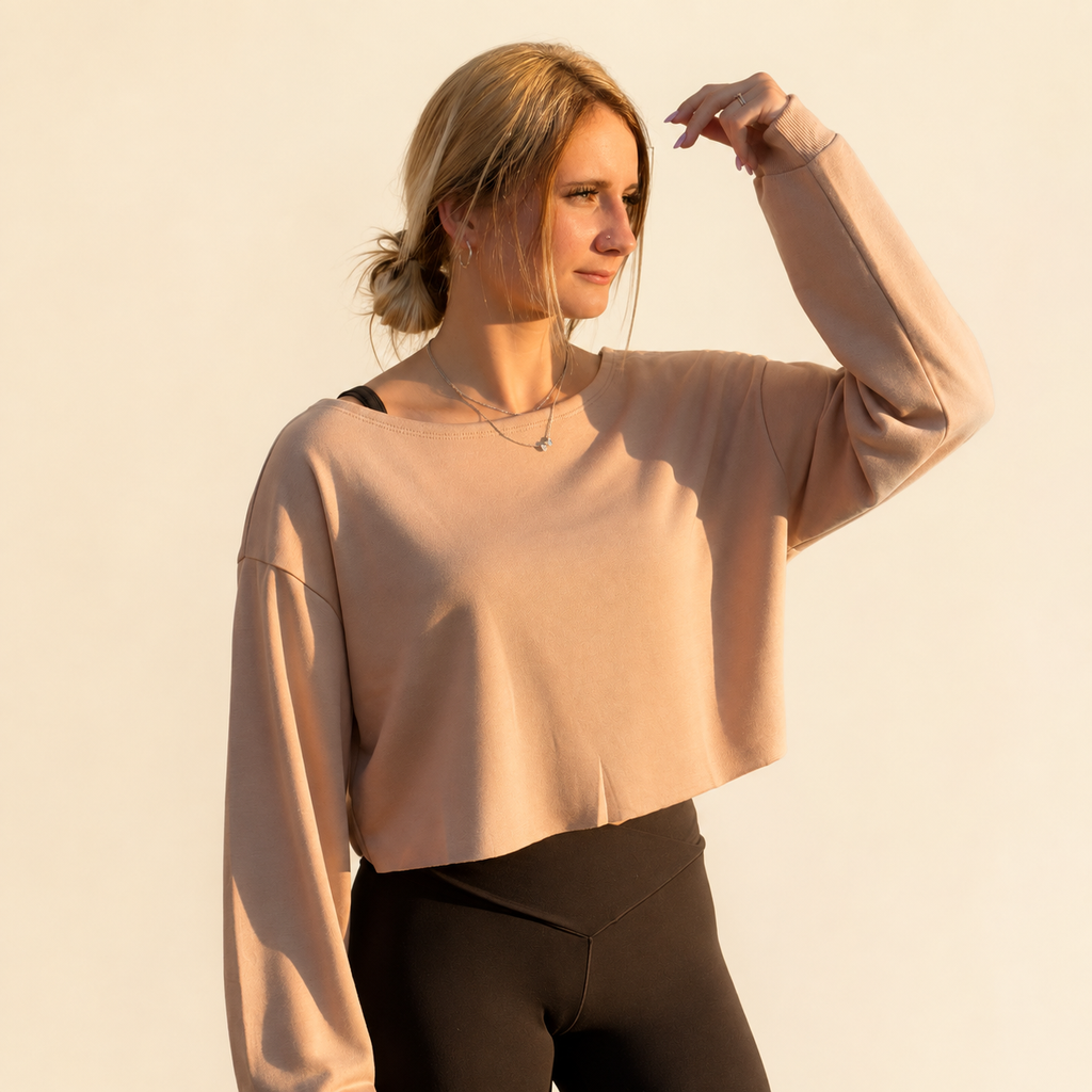 Soft Moments Pullover (Taupe or Sage)