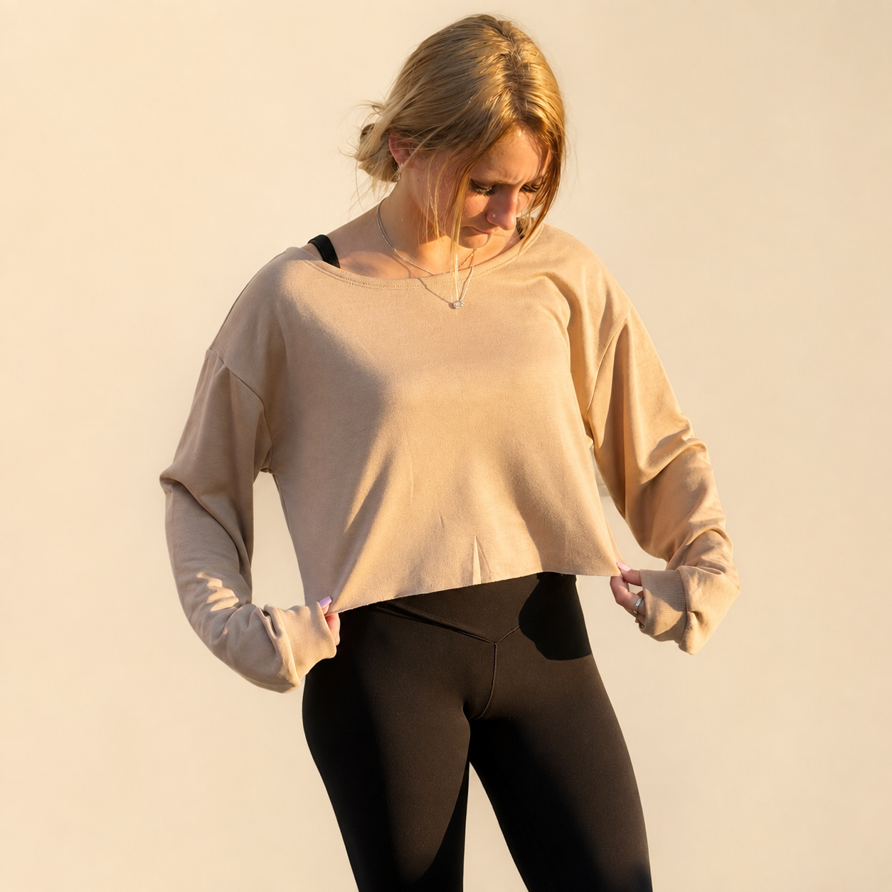 Soft Moments Pullover (Taupe or Sage)