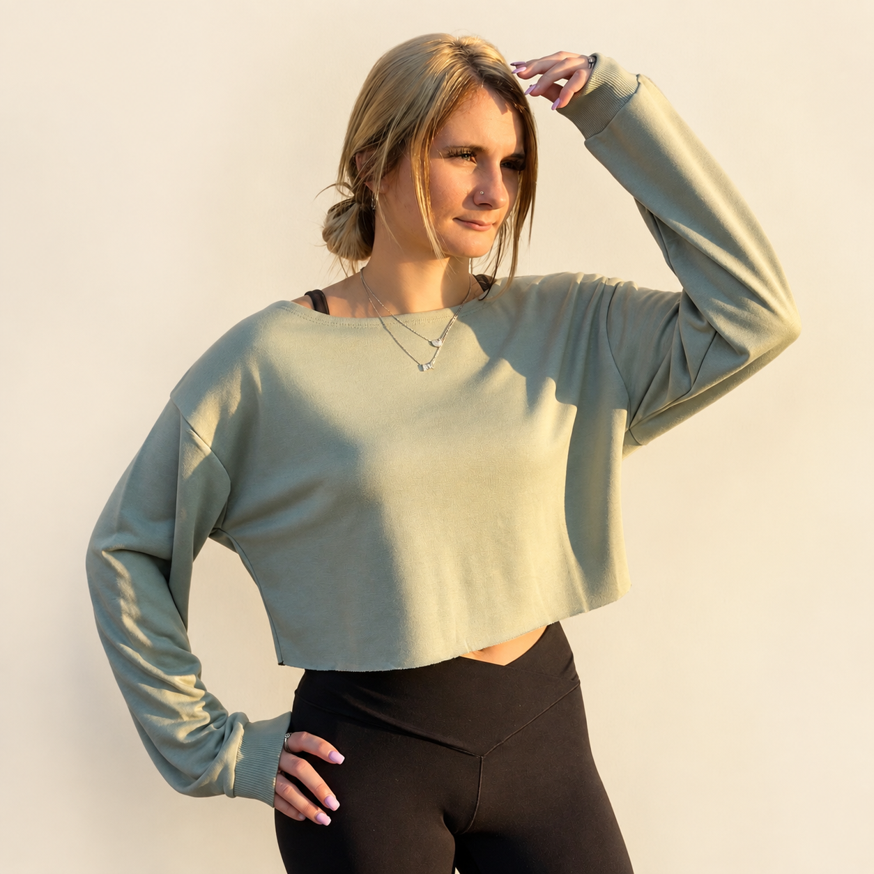 Soft Moments Pullover (Taupe or Sage)