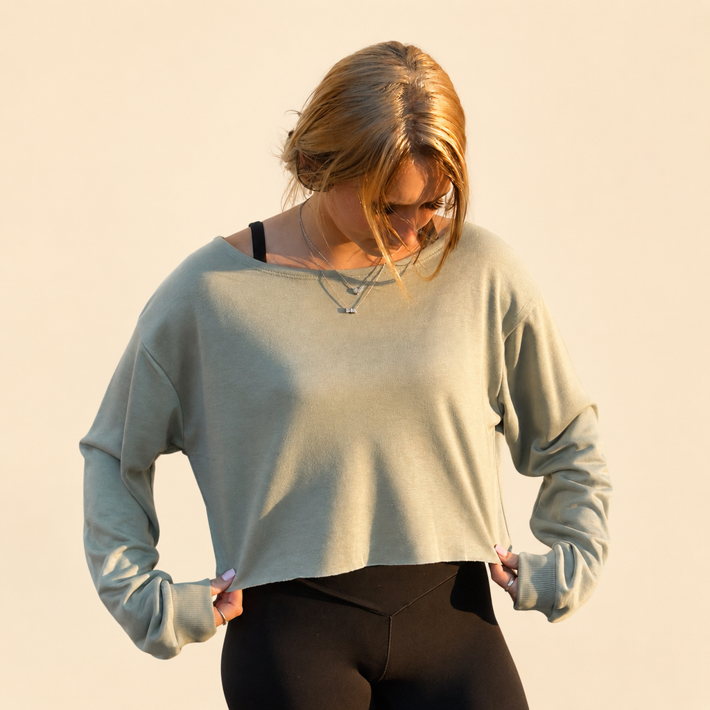 Soft Moments Pullover (Taupe or Sage)