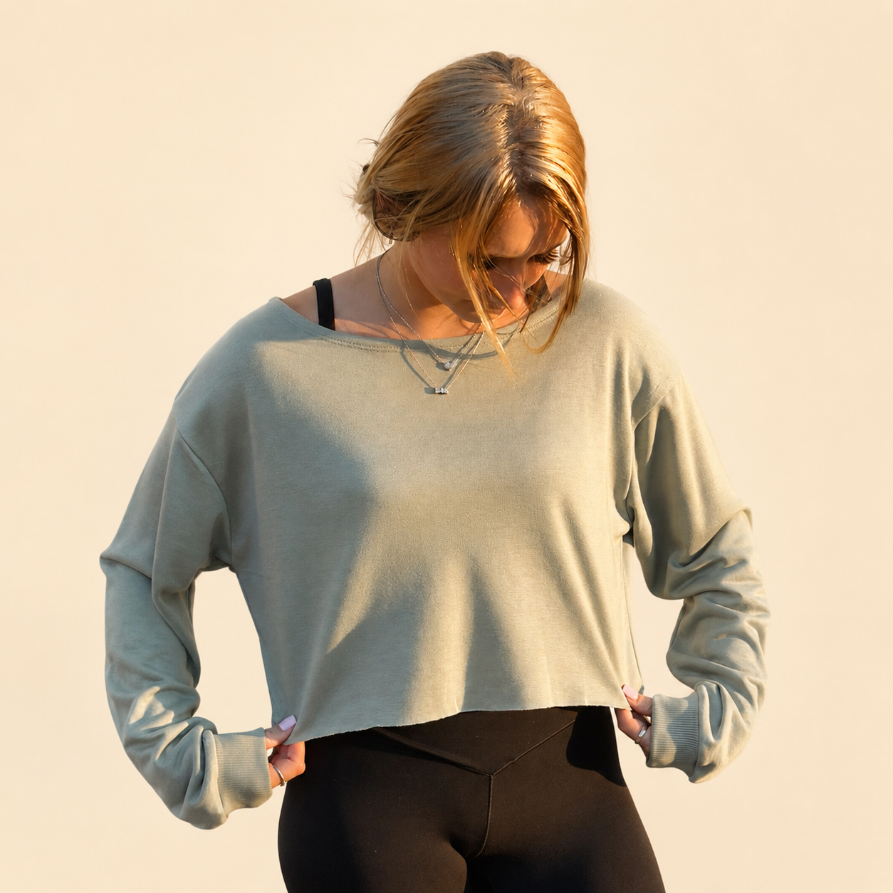 Soft Moments Pullover (Taupe or Sage)