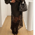 Mocha Romance Lace Skirt