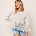 Ivory Meadow Lace Blouse