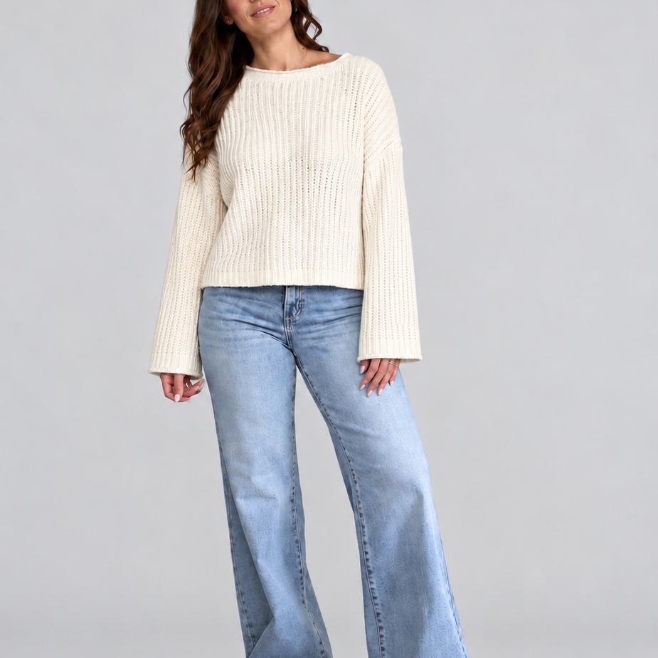 Ivory Daydream Knit Sweater