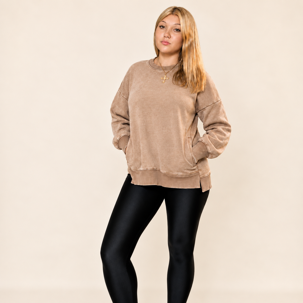 Deep Camel Daydream Crewneck