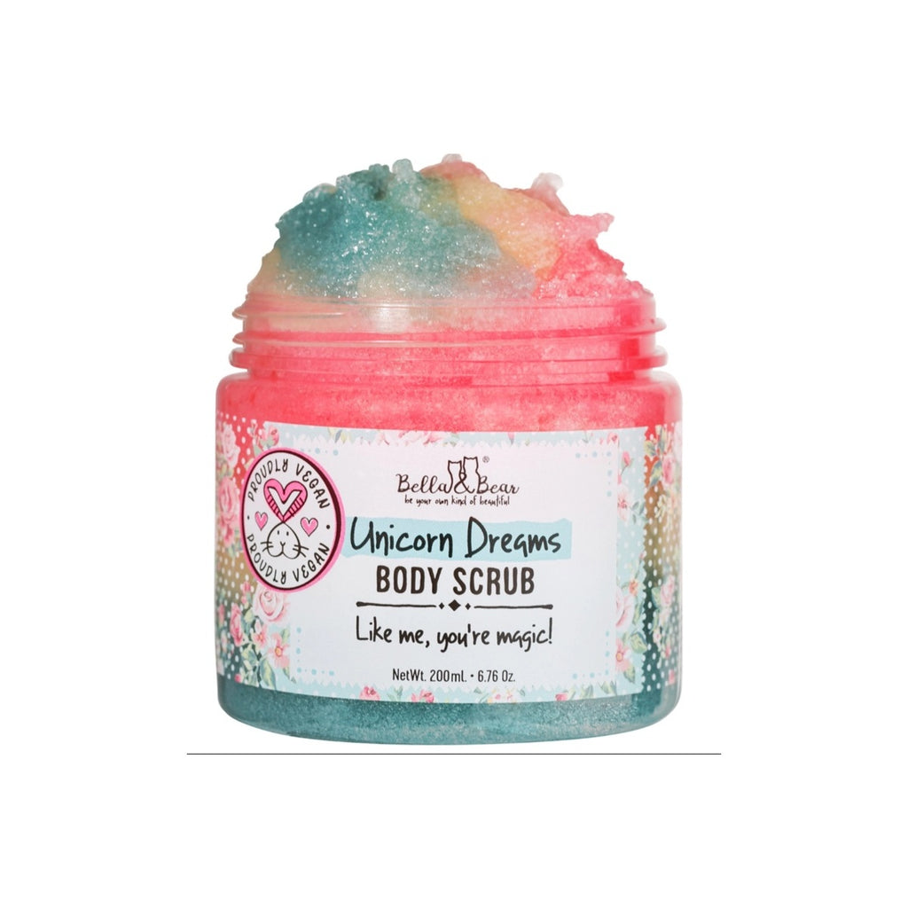 6.7oz Bella Bear Unicorn Dreams 3 in-1 Body Scrub | Wash & Moisturizer