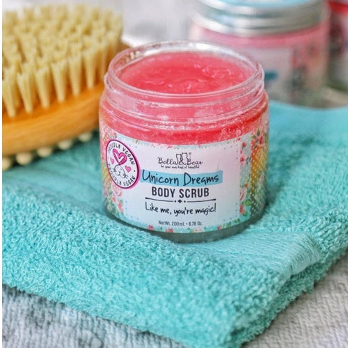 6.7oz Bella Bear Unicorn Dreams 3 in-1 Body Scrub | Wash & Moisturizer