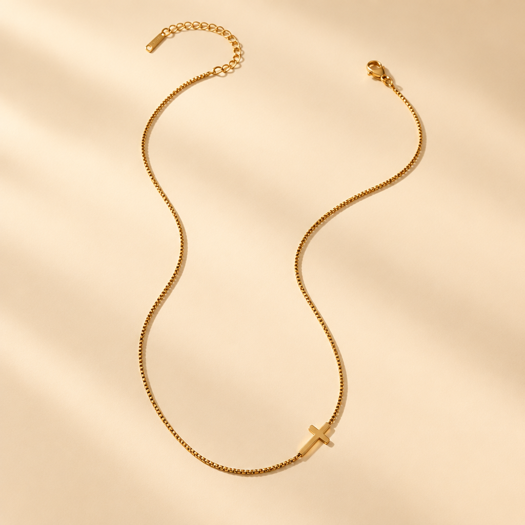 Heavenly Glow Cross Necklace