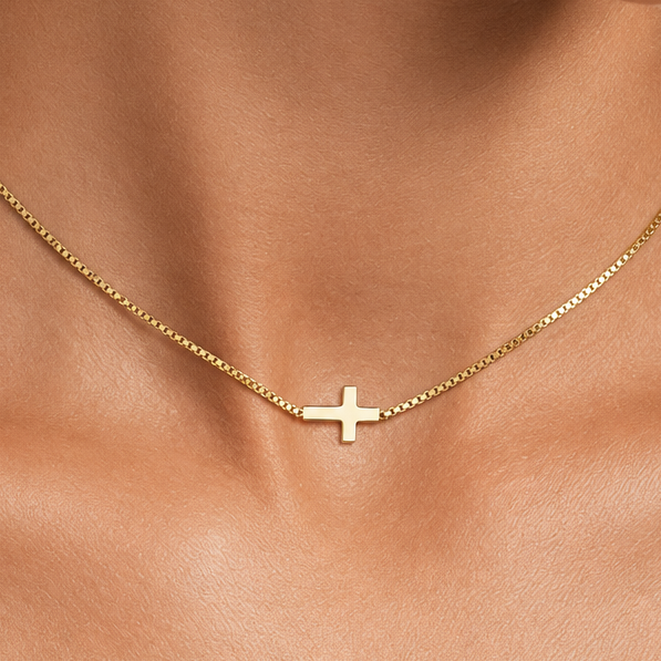 Heavenly Glow Cross Necklace