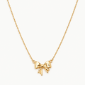Pretty Little Bow Gold Necklace
