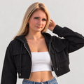 The Onyx Cropped Hoodie
