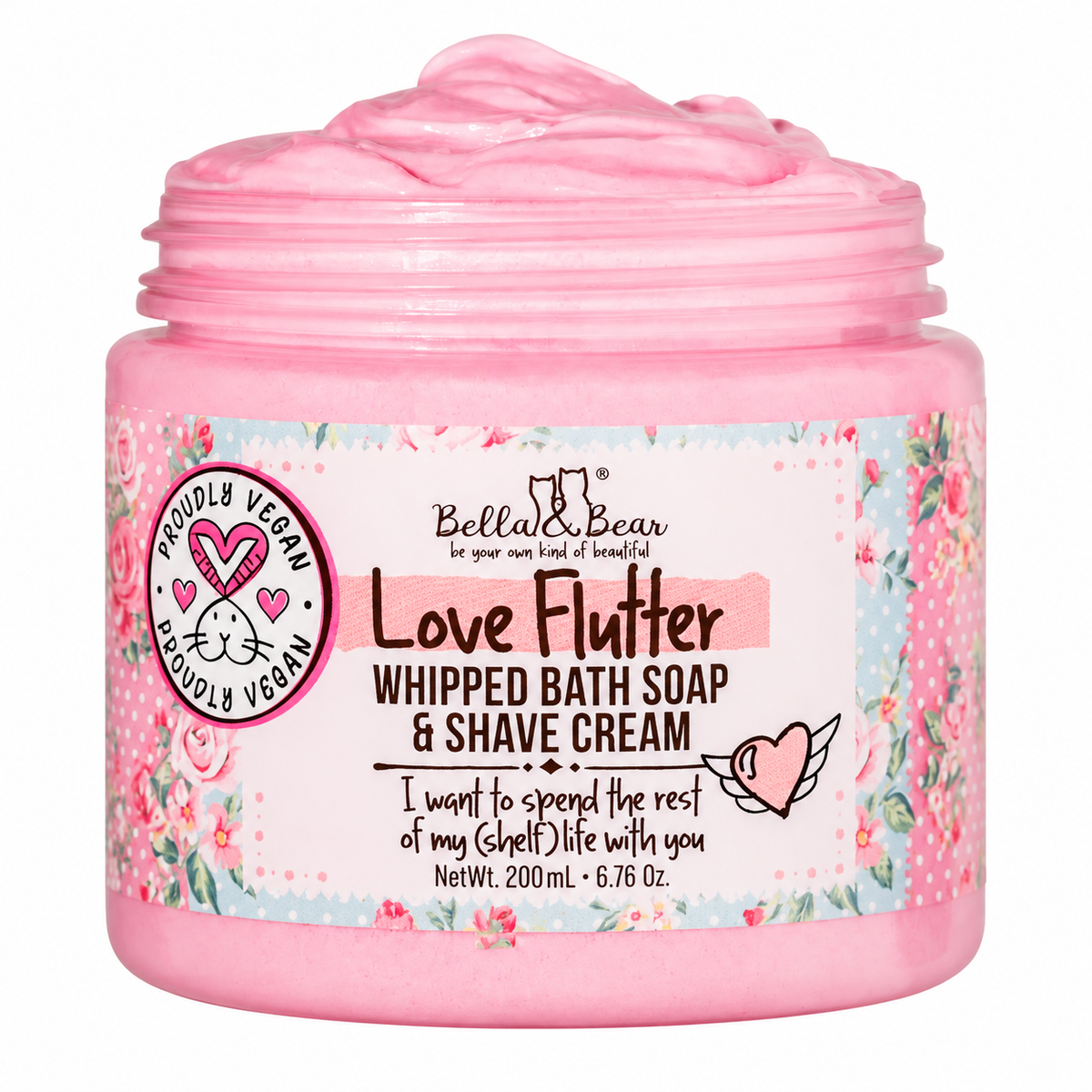 Love Flutter Bath Soap & Shave Cream