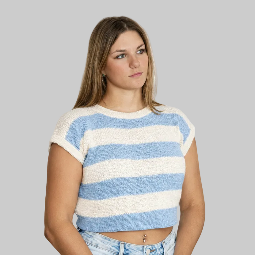 Skylar Stripe Crop