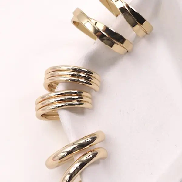 Classic Hoop Trio Earrings
