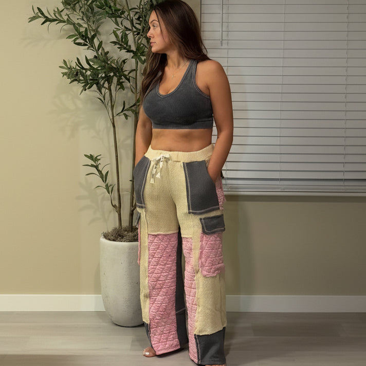 The Cameryn Pretty in Patchwork Wide Leg