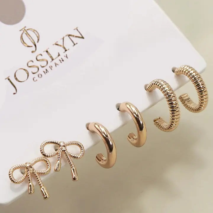 Mini Bow Hoop Trio
