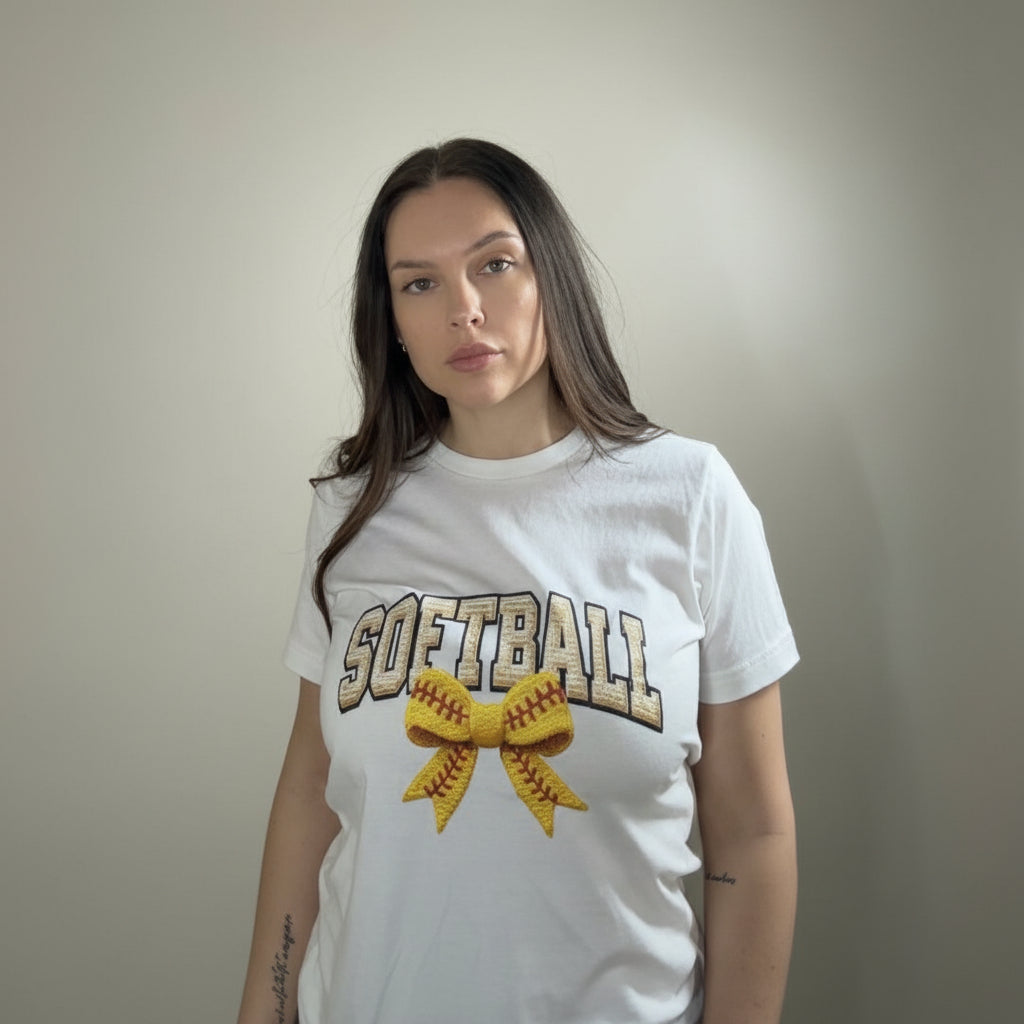Softball Bow Tee