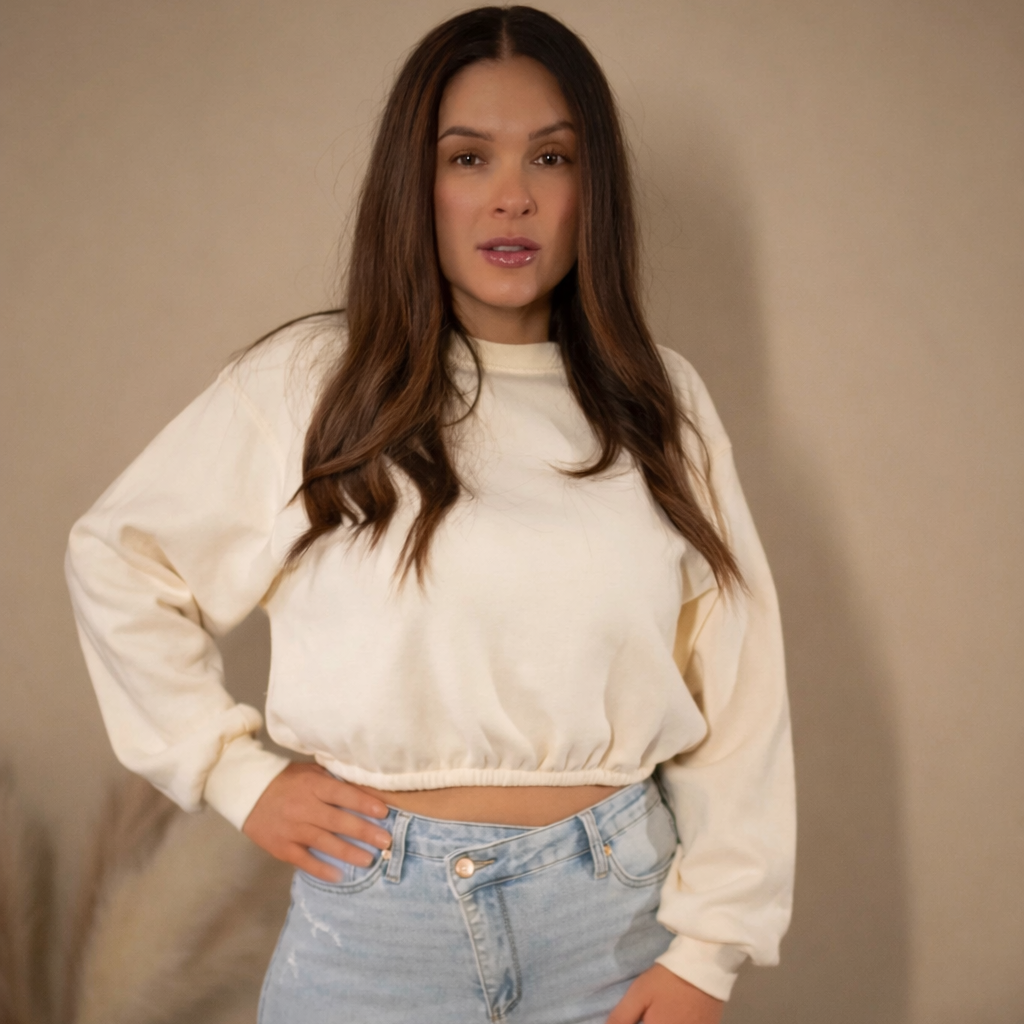 Soft & Sweet Cropped Sweatshirt
