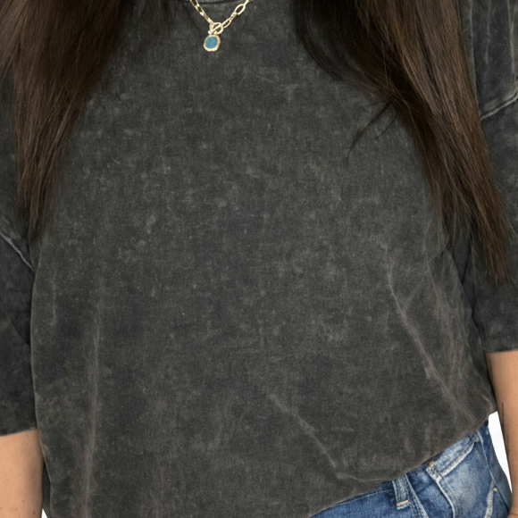 Black Ash Mineral Wash Tee