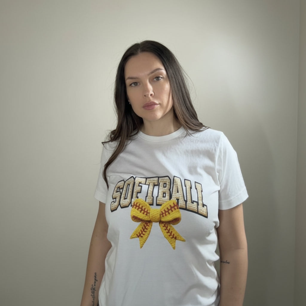 Softball Bow Tee