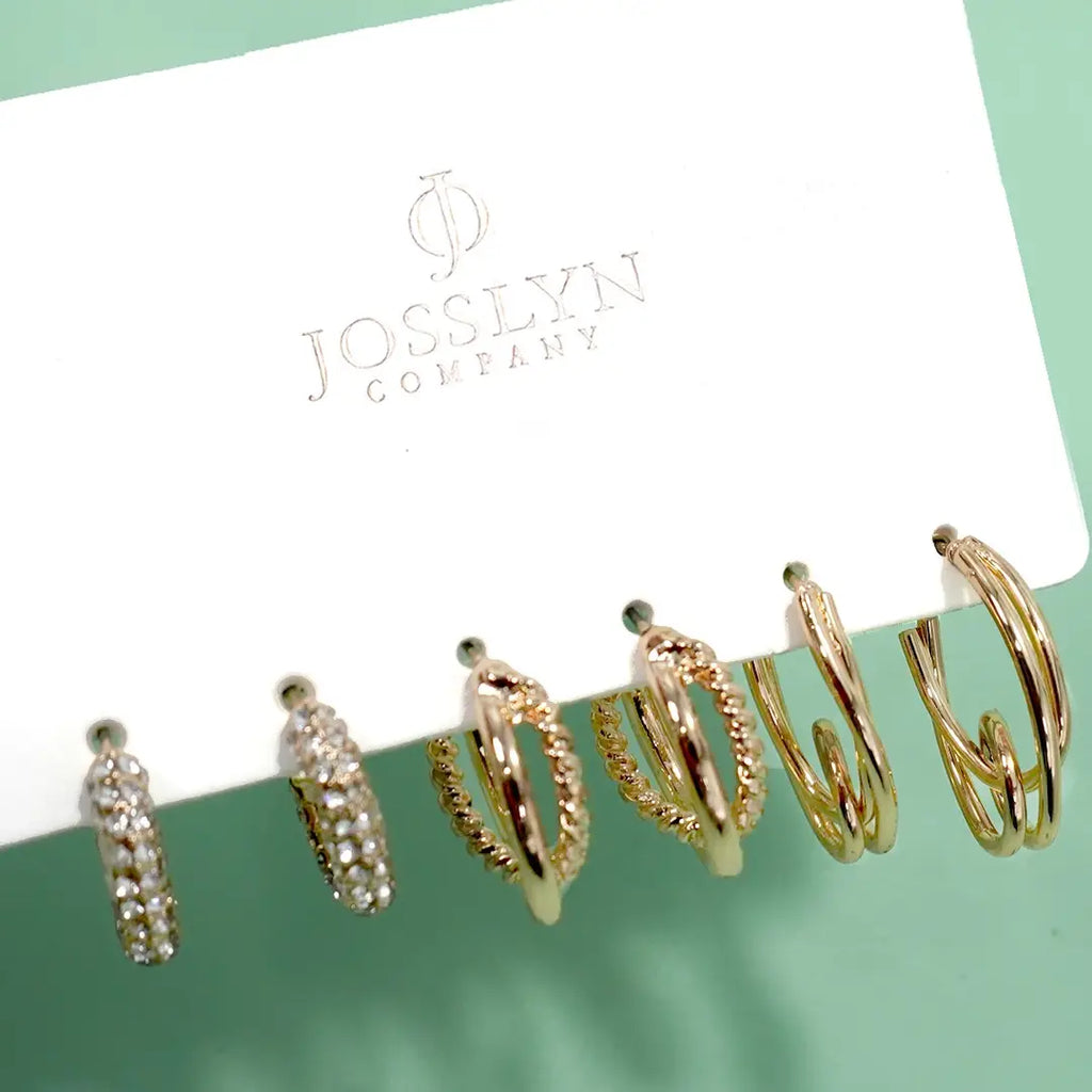 Golden Glow Hoops