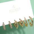 Golden Glow Hoops