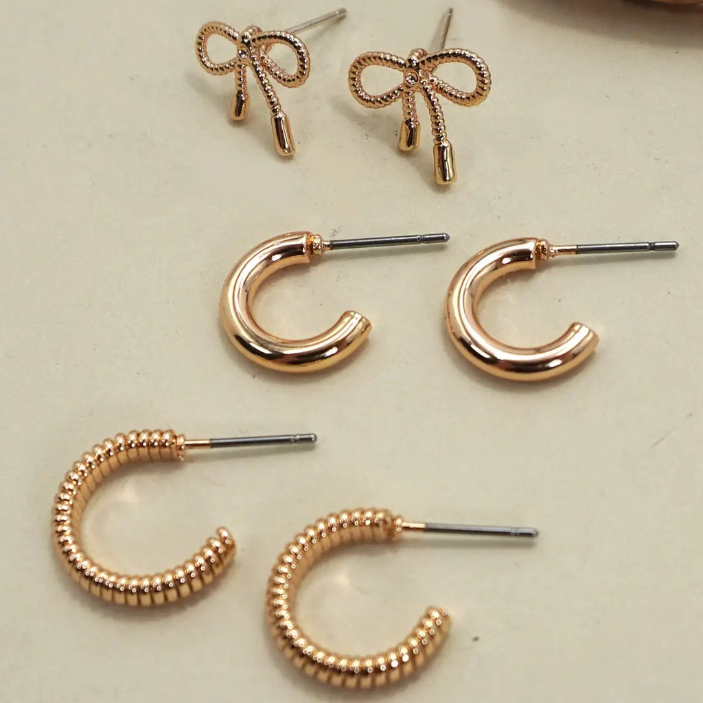 Mini Bow Hoop Trio