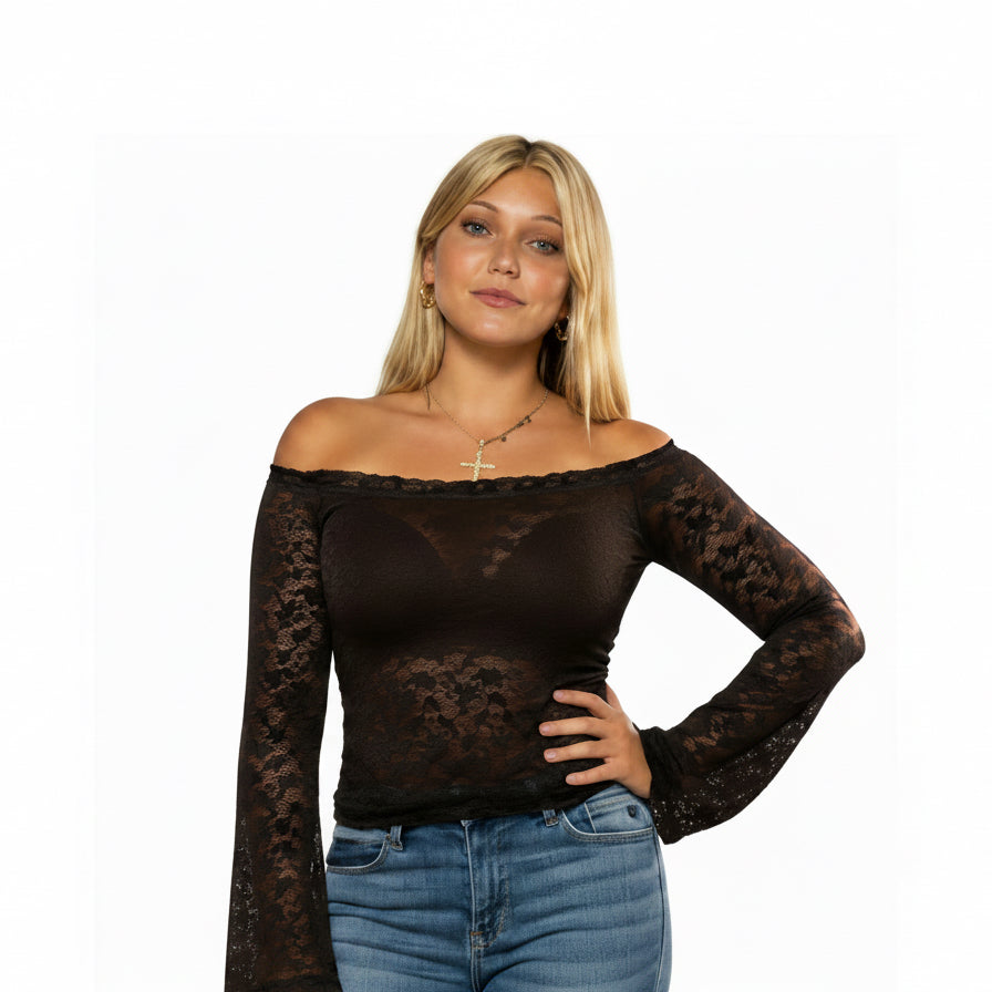 After Dark Lace Top