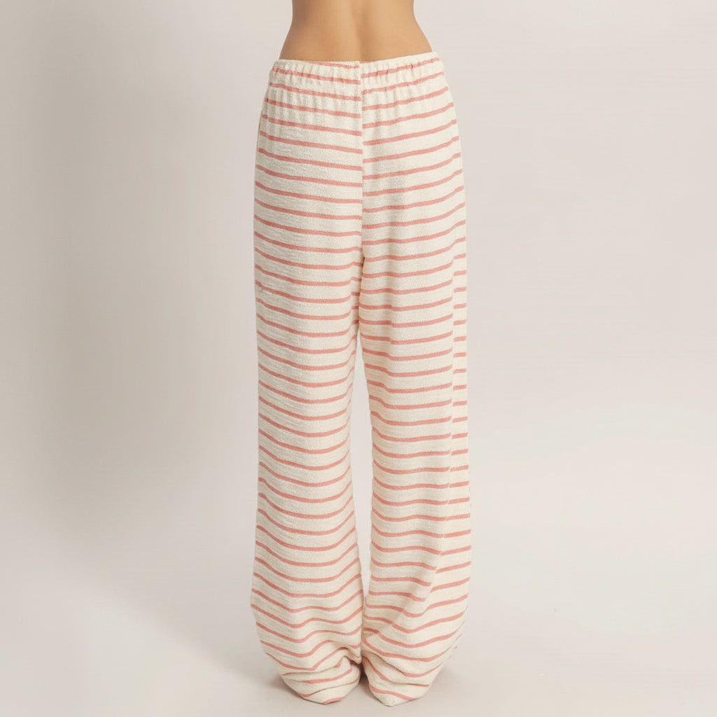 Cabana Cutie Lounge Pants (Red and White Striped)